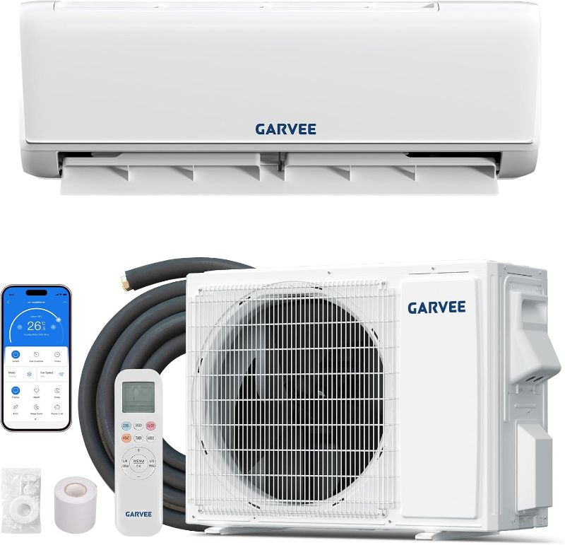 Photo 1 of Garvee 18000 BTU Mini Split AC & Heat Pump, 19 SEER2 208/230V