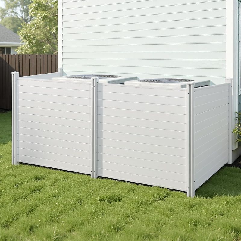 Photo 1 of VEVOR Outdoor Privacy Screens 50" W x 50" H 4-Panel Air Conditioner Fence