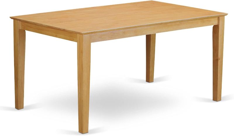Photo 1 of HomeStock Tuscan Treats Rectangular Dining Table 36"x60"x30" - Solid Wood Top in Cappuccino Finish, Elegant Design for Kitchen or Dining Room