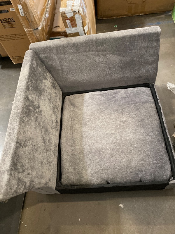 Photo 1 of Sectional Couch, Comfy Cloud Modular Sectional Sofa, Deep Seat Modern Cloud Sofa, Modular Sofas for Living Room, Bedroom (Grey, 1 Seat)