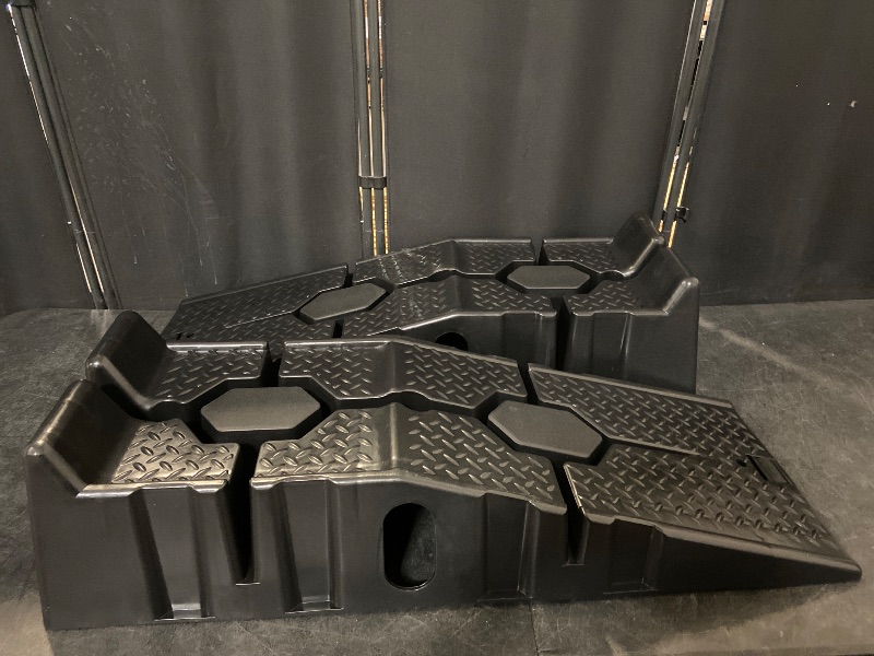 Photo 1 of Auto Dynasty Car Ramps for Oil Changes, Low-Profile 2Pcs 2.5 Ton Capacity