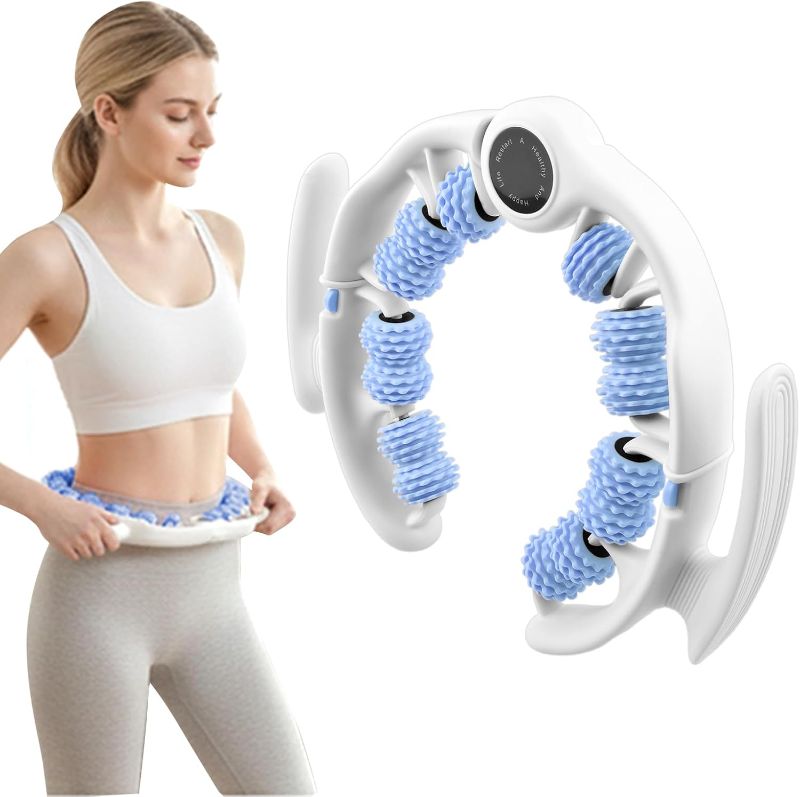 View 1 of Cellulite Massage Roller for Legs Anti Cellulite Massage Tool Fascia Muscle Roller Stick for Legs,Thighs,Fascia Bla-Ster for Contoured(Color:Blue)