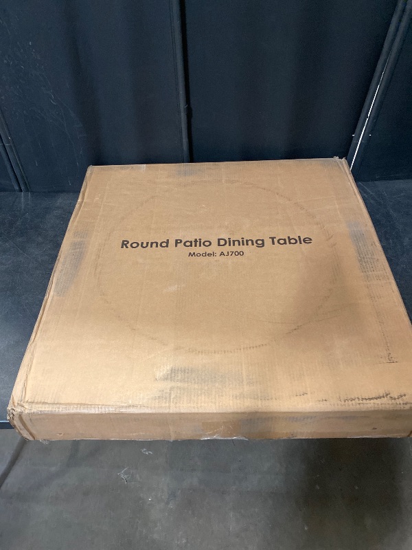 Photo 1 of 27.5in Round Outdoor Dining Table