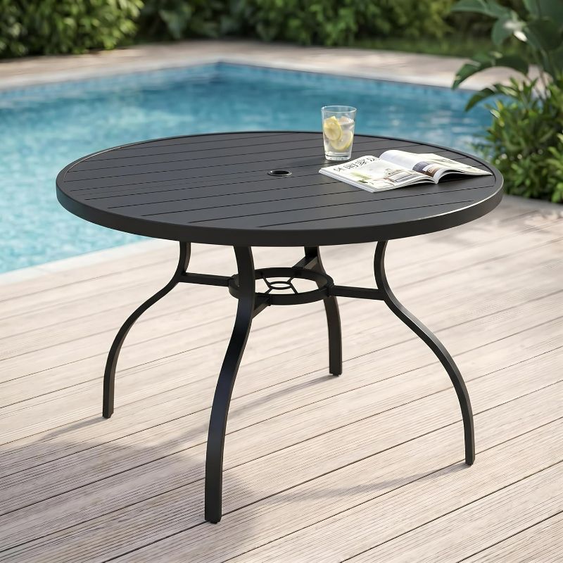 Photo 1 of 27.5in Round Outdoor Dining Table
