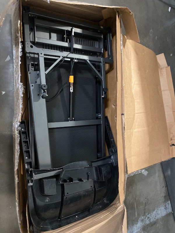 View 2 of MaxKare 20" Folding Treadmill 300lbs with 15 Level Auto Incline, 3.5HP, 12MPH, Portable Foldable Treadmill with Bluetooth/Zwift App Compatible