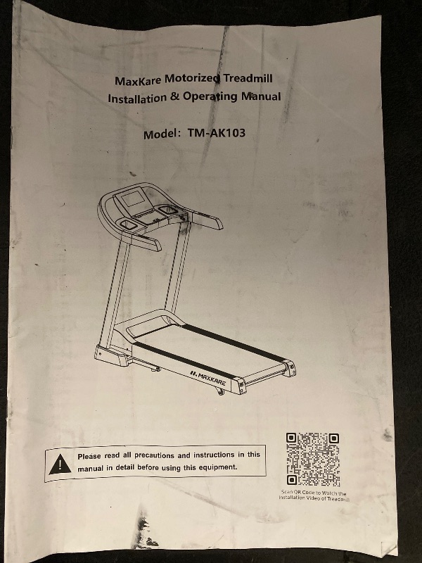 View 3 of MaxKare 20" Folding Treadmill 300lbs with 15 Level Auto Incline, 3.5HP, 12MPH, Portable Foldable Treadmill with Bluetooth/Zwift App Compatible