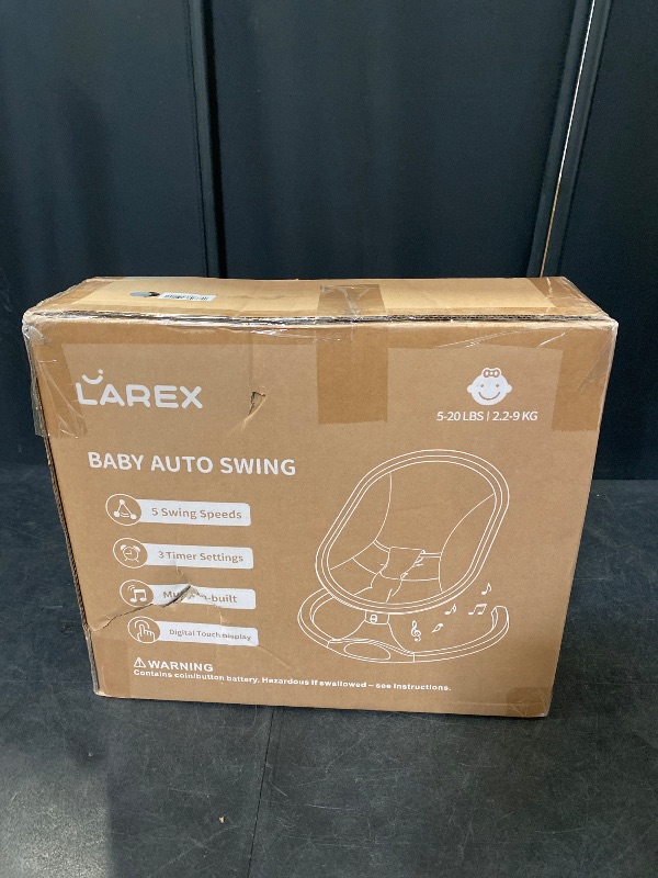 Photo 1 of Baby Swing for Infants to Toddlers with Remote Control, Bluetooth