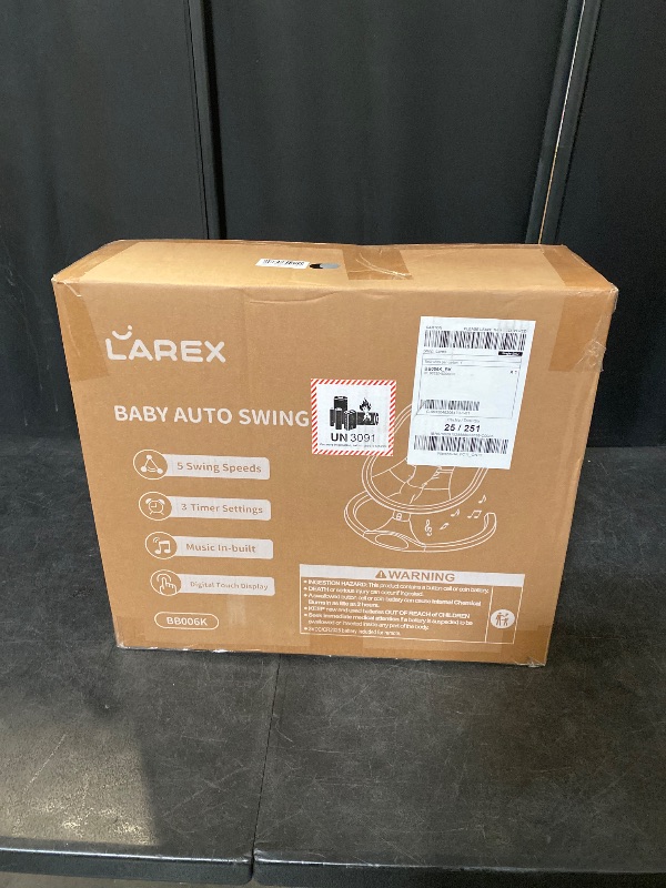 Photo 1 of Baby Swing for Infants to Toddlers with Remote Control, Bluetooth