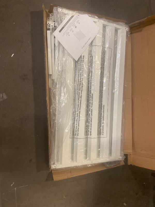 View 2 of 36" W X 45" H Reinforced White Vinyl Privacy Fence, Double Windproof Air Conditioner Fence Trash Can Fence, Louvered Vinyl Screen Panel Kit (1 Panels)