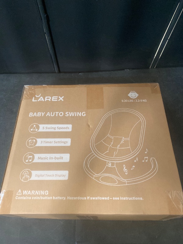 Photo 1 of Baby Swing for Infants to Toddlers with Remote Control, Bluetooth