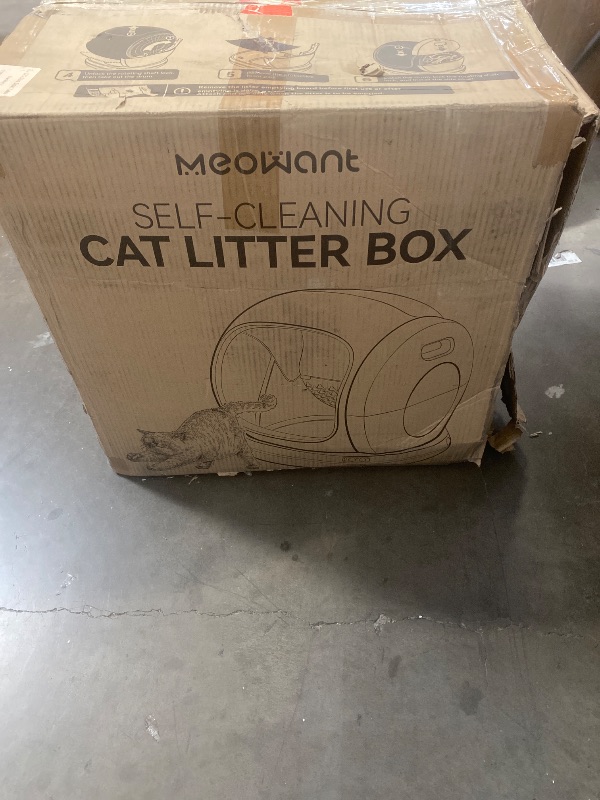 Photo 1 of Meowant Self-Cleaning Cat Litter Box, 75L Extra Large Open-Top, APP Control