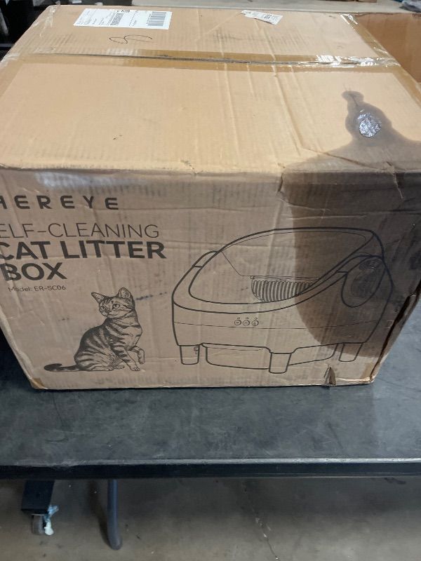 Photo 1 of Meowant Self-Cleaning Cat Litter Box, 75L Extra Large Open-Top, APP Control