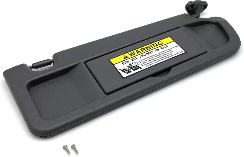 Photo 1 of Ezzy Auto Atlas Gray Gray Right Passenger Side Sun Visor for Civic 2006 2007 2008 2009 2010 2011 EX LX Sedan SI Coupe 83280-SNA-A01ZA