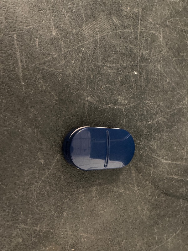 Photo 1 of 2 in 1 Pill Cutter Detachable Nonslip V-Shaped Pad Compact Travel-Friendly Design (Royal Blue)