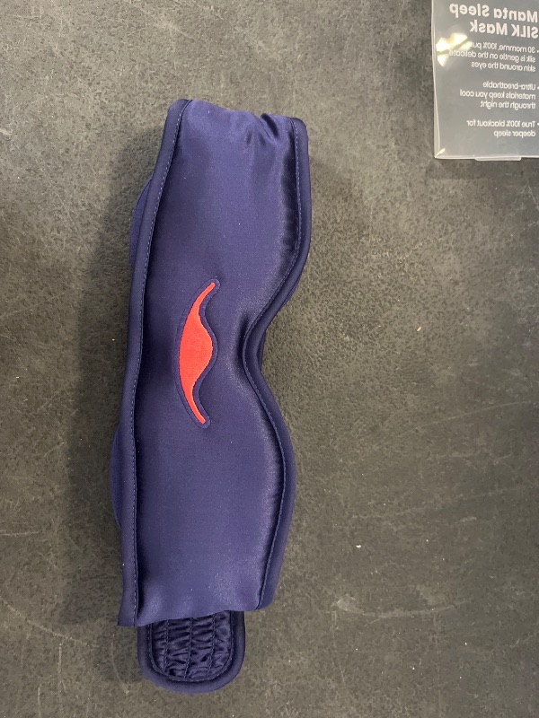 Photo 1 of Manta Silk Sleep Mask – Premium 22 Momme Silk Eye Mask, Designed for Blackout Comfort, Breathable and Washable, Adjustable Fit (Purple)
