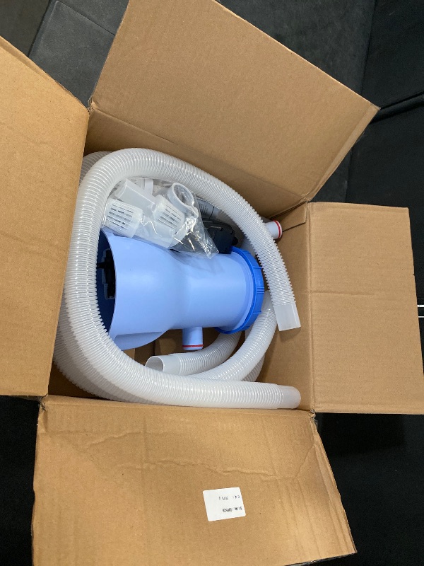 View 2 of LuxBlue 530 GPH Small Pool Filter Pump for Above Ground Pools