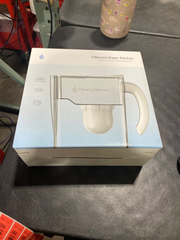 Photo 1 of Clearly Filtered No.1 Filtered Water Pitcher/Updated Model/Targets 365+ Contaminants e.g. Fluoride Chlorine PFAS Microplastics Lead Arsenic BPA/BPS Free (Pitcher Includes 1 Filter)