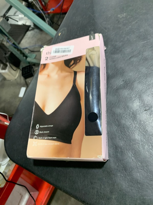 Photo 1 of ThirdLove Form Fit Wireless Bra, Wire Free Bras with Support and Lift, Seamless, Comfortable Bras for Women, 2 PK Black/Taupe