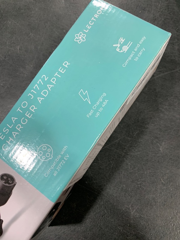 Photo 1 of Lectron Tesla to J1772 EV Charging Adapter – NACS Converter, 48 Amp & 240V, Compatible with Tesla High Powered Connectors, Destination Chargers & Mobile Connectors for J1772 Electric Vehicles (Black)