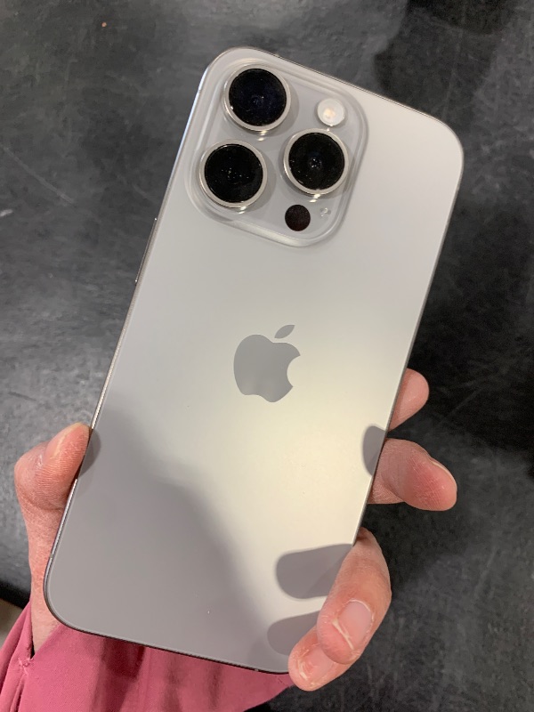 Photo 1 of Apple iPhone 15 Pro, 128GB, Titanium - Unlocked (Renewed)