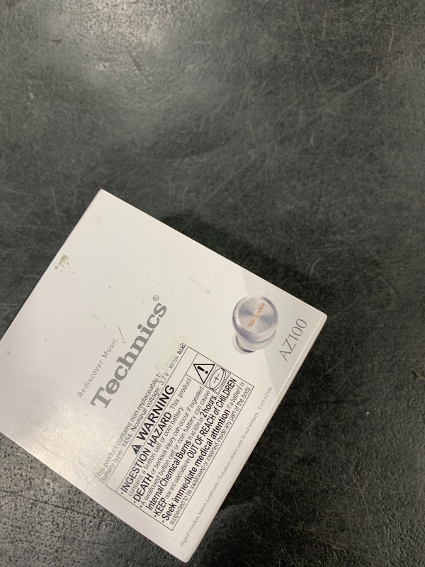 Photo 1 of Technics Reference Class Hi-Fi Wireless Earbuds, Dolby Atmos with Head Tracking, Adaptive Noise Cancelling, 3 Device Multipoint, 10-hr Battery, Wireless Charging, Improved Fit - EAH-AZ100-S (Silver)