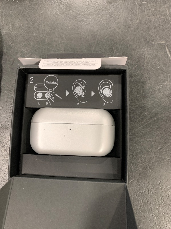 Photo 1 of Technics Reference Class Hi-Fi Wireless Earbuds, Dolby Atmos with Head Tracking, Adaptive Noise Cancelling, 3 Device Multipoint, 10-hr Battery, Wireless Charging, Improved Fit - EAH-AZ100-S (Silver)