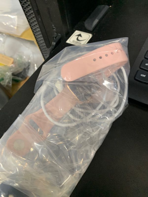 Photo 1 of Apple Watch Series 5 (GPS + Cellular, 44MM) - Gold Aluminum Case with Pink Sand Sport Band (Renewed)