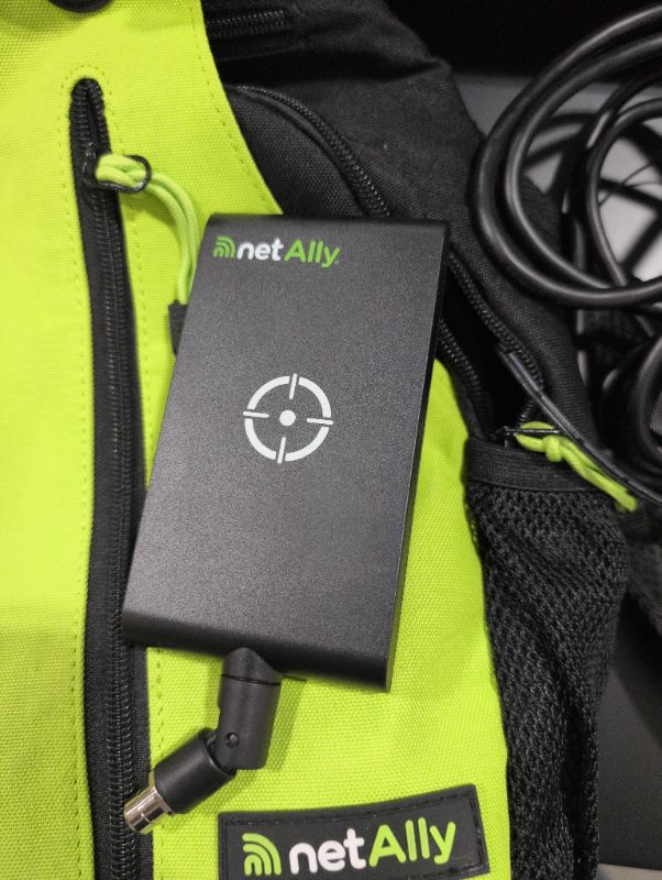 Photo 1 of missing parts---------------------------------------NetAlly AirCheck G3 Pro Kit (Full Tri-Band). Includes an External Directional Antenna and NXT-2000 tri-Band Spectrum Analyzer.