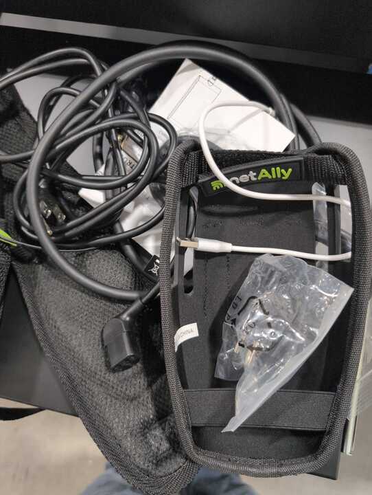 Photo 1 of missing parts---------------------------------------NetAlly AirCheck G3 Pro Kit (Full Tri-Band). Includes an External Directional Antenna and NXT-2000 tri-Band Spectrum Analyzer.