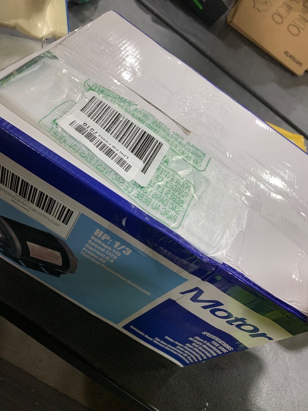 Photo 1 of CHIOWO GF2034 Blower Motor 1/3 hp 115 Volts 5.9A 1725 RPM 60Hz 48 Frame Belt Drive Compatible with AO Smith BF2034 Packard 45013 GE 4706 Emerson 8100