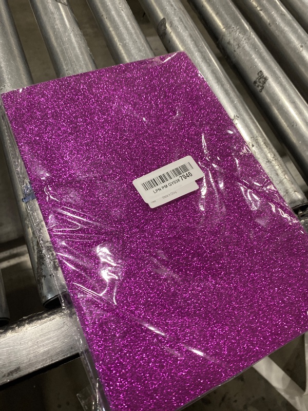 Photo 1 of 10 Sheets Glitter Paper Sheet for Easter Flag Father's Day Juneteenth Decor Table Decorations, A4 Cardstock Self-adhesive Paper for Construction Scrapbook DIY (Purple)