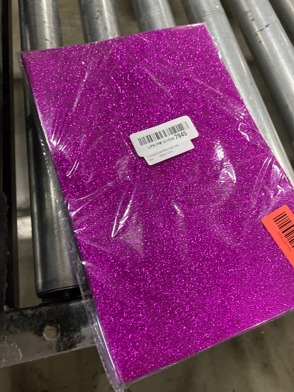 Photo 1 of 10 Sheets Glitter Paper Sheet for Easter Flag Father's Day Juneteenth Decor Table Decorations, A4 Cardstock Self-adhesive Paper for Construction Scrapbook DIY (Purple)