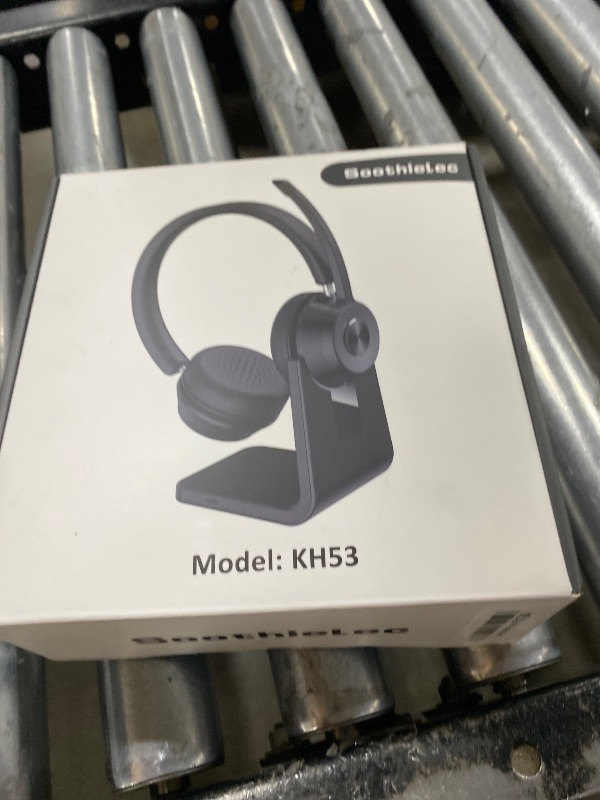 Photo 1 of (Upgraded Version) Wireless Headset, Bluetooth Headset with Noise Cancelling Microphone, Best Headphones with Mic Mute & USB Dongle for PC/Computer/Laptop/Cell Phones/Remote Work/Call Center