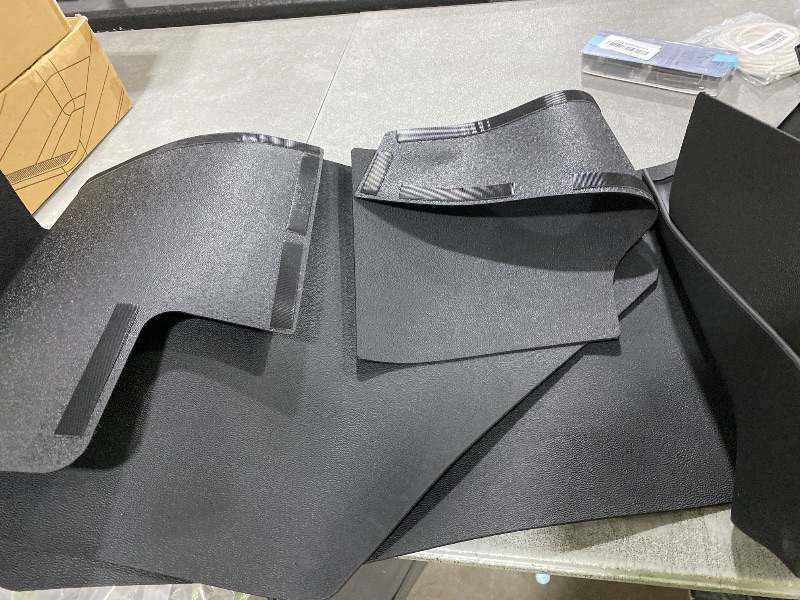 Photo 1 of Rear Trunk Side Full Protective Cover for Tesla Model Y Juniper 2026 2025 5 Seat (Standard & Premium & Performance) TPE Rear Trunk Left & Right Side Wrap Guards Cover Velcro Accessories Black