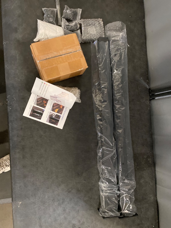 Photo 1 of 12-20FT Complete Set 36" Cable Railing Post Kit(35"x2"x2"), 4pcs Stainless Steel Black Flat Top Surface Mount Level Posts,1/8" Wire Rope(No Handrail),Swageless Cable Railing System Kit,MY07-LP