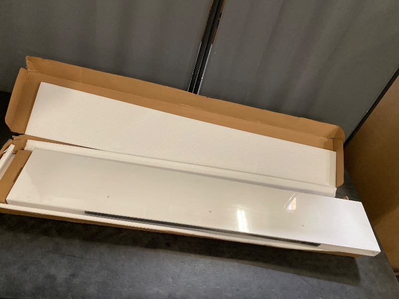 Photo 1 of Ballucci 48" Floating Shelves, 2-Pack Wood Wall Shelf Set with Invisible Brackets, 8" Deep, White