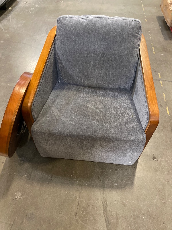 Photo 1 of Dreamsidea Swivel Barrel Accent Chair - Upholstered Farmhouse Style with Toss Pillows