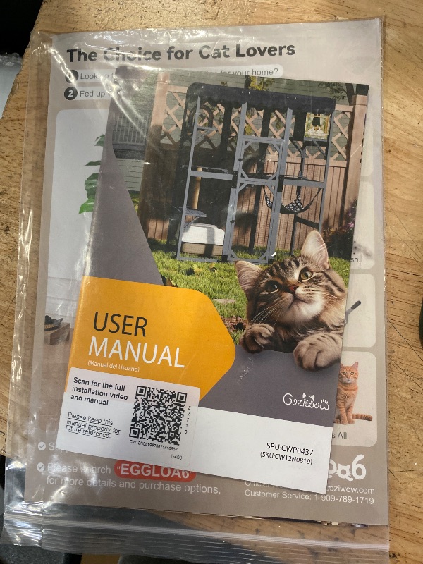 Photo 1 of Aivituvin Catio Outdoor Cat Enclosure with 7 Platforms, 2 Resting Boxes, Large Window Cat House for 4-6 Mulitiple Cats Walk in Kitty Cage with Weatherproof Tarp Roof 70"