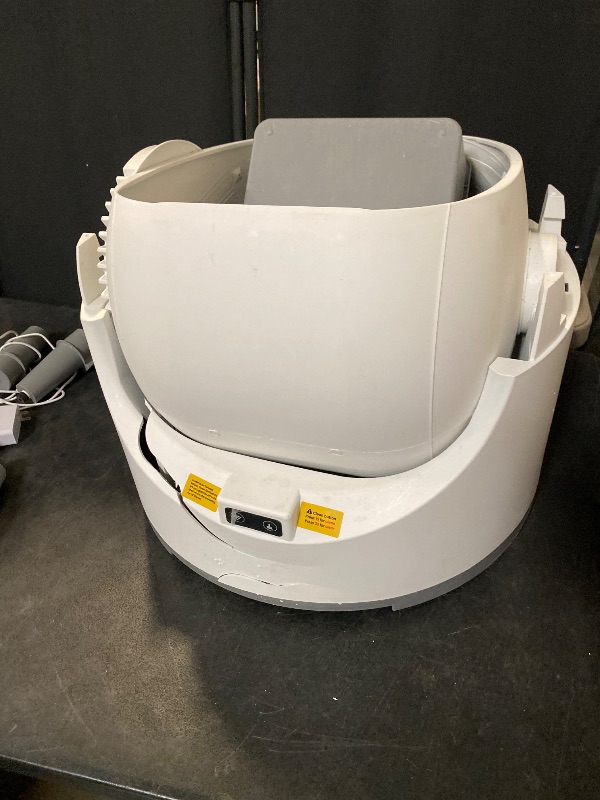 Photo 1 of Automatic Cat Litter Box, 68L Large Capacity for Multiple Cats, Self-Cleaning Litter Box with App Control & Safety Sensor Protection, White(Minor damage,see photo 4)