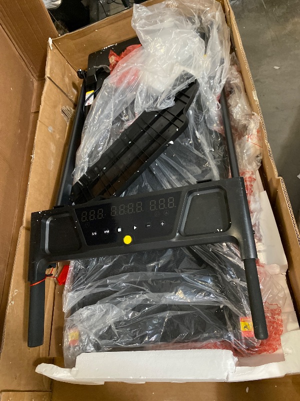 Photo 1 of 16% Treadmills for Home with Handle, 3 in 1 Portable Treadmill with Incline, Foldable Treadmill with Three Screen, 12 Preset Programs, 400Lbs