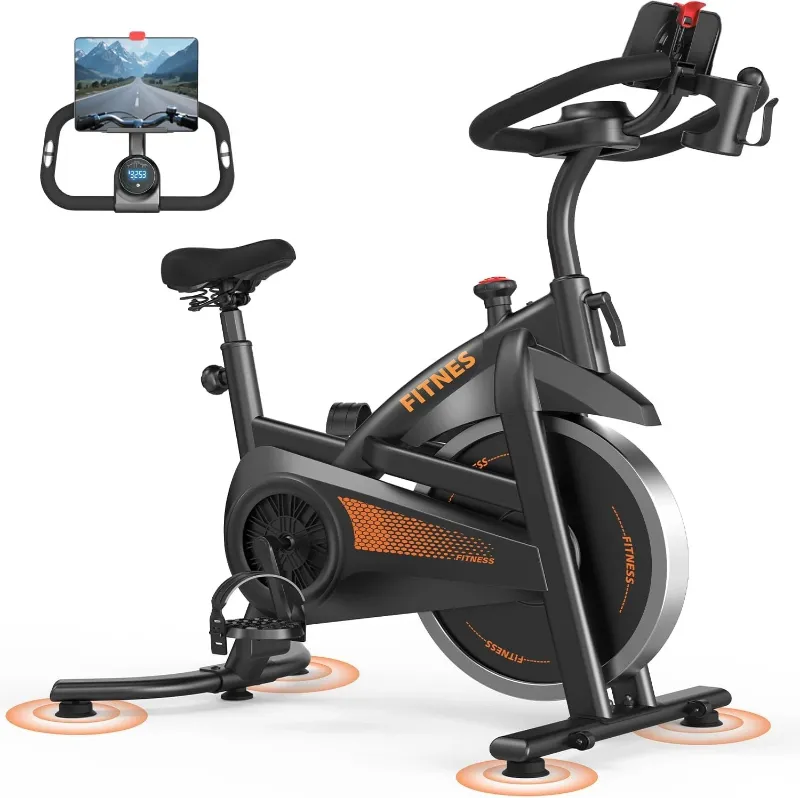 Photo 1 of CURSOR FITNESS Exercise Bike,Stationary Bike for Home, 300 LBS Capacity,Workout