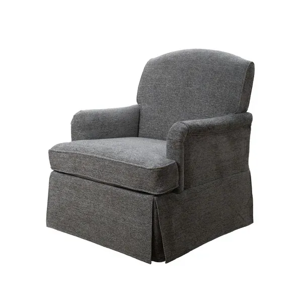 Photo 1 of Uholstered Skirted Swivel Accent Armchair