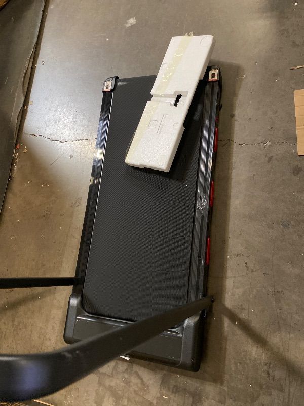 Photo 1 of Z1F Treadmill, 15% Incline 2-in-1 Walking Pad Treadmill, 2.5HP Foldable Quiet Treadmill with LED Display for Home Office - Black 9(No Screen)