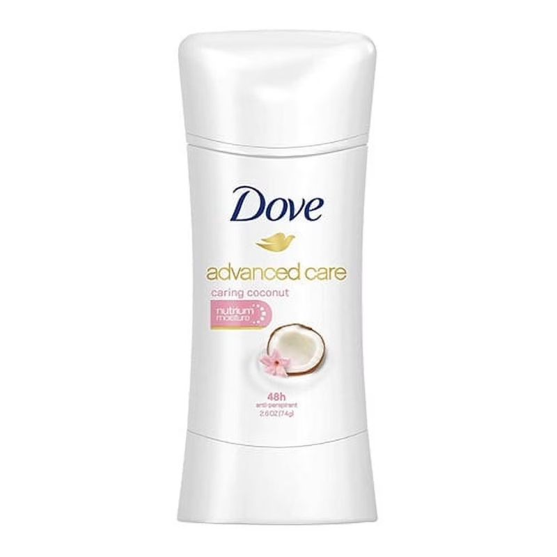 Photo 1 of Dove Advanced Care Antiperspirant Deodorant Caring Coconut, Nutrium Moisture, 2.6 Oz