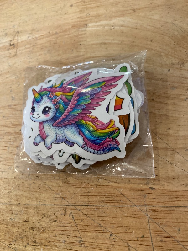 Photo 1 of BEATRI Unicorns Stickers 50Pcs Waterproof Vinyl for Water Bottles Laptop, Phone, Journal & Travel Gear | Non-Repeating Decals, High-Definition Print Cute Unicorn Decor Gift Party Favors