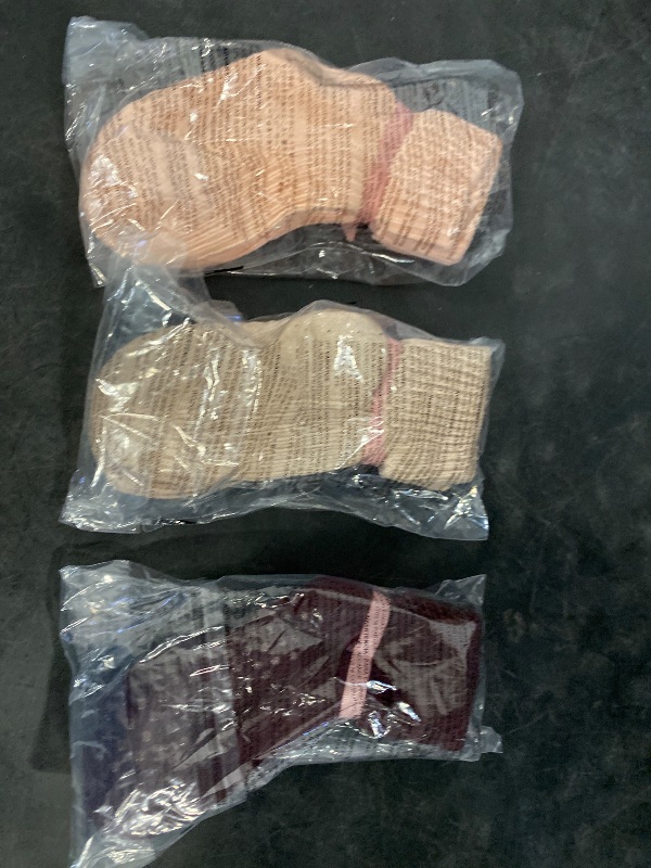 Photo 1 of Amazon Essentials x Sofia Grainge Unisex Toddlers' Knitted Turn Cuff Socks, 6 Pairs, Burgundy/Pink/Tan, 4-5T