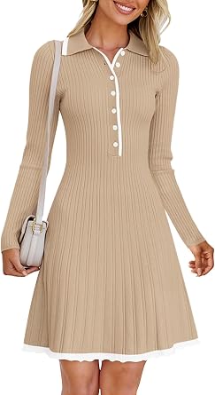 Photo 1 of Size XL MEROKEETY womens Fall Casual Sweater Dresses Soft