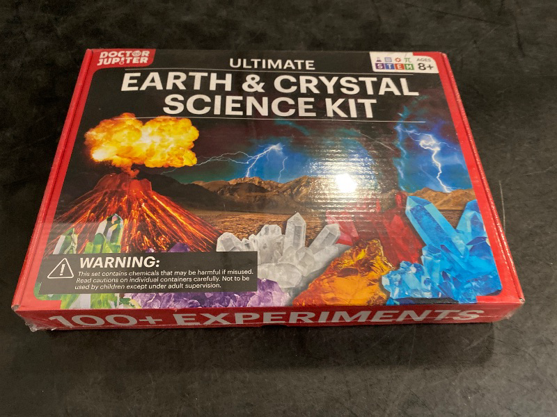 Photo 1 of Doctor Jupiter STEM Earth Science Experiment Kit | Crystal Growing, Erupting Volcano Chemistry Set with 100+ Experiments | Learning & Educational Projects 7-8-9-10-11-12 Year Old