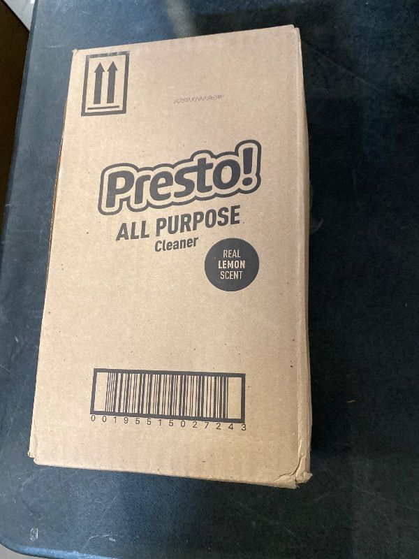 Photo 1 of Amazon Brand - Presto! Multi-Surface Cleaner Concentrate, 2X Concentrated Formula, Lemon Scent, Streak-Free All Purpose Cleaner for Hardwood Floors, Tile, Countertops, 32 fl oz, 2-Pack
