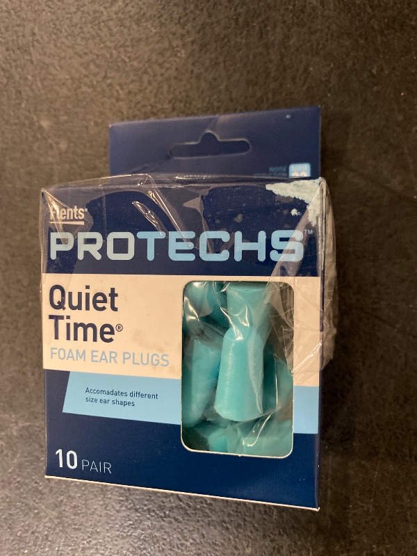 Photo 1 of Flents Protechs Foam Ear Plugs for Sleeping, Snoring, Traveling, Concerts, Construction & Studying, Ultra Soft & Comfortable, Blue, 10 Pairs, NRR 32 Hearing Protection for Loud Noise